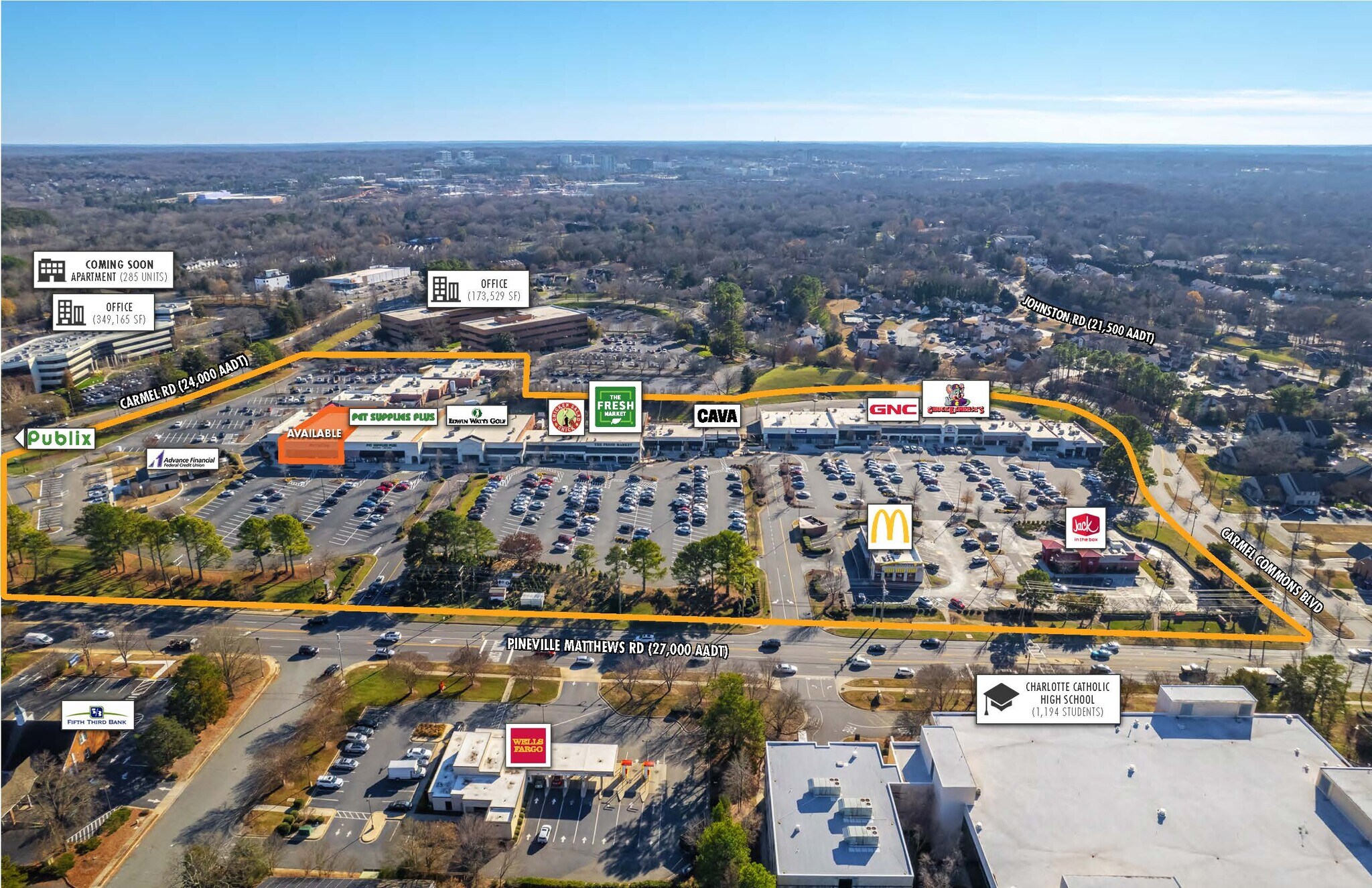 7601-7715 Pineville Matthews Rd, Charlotte, NC for Rent