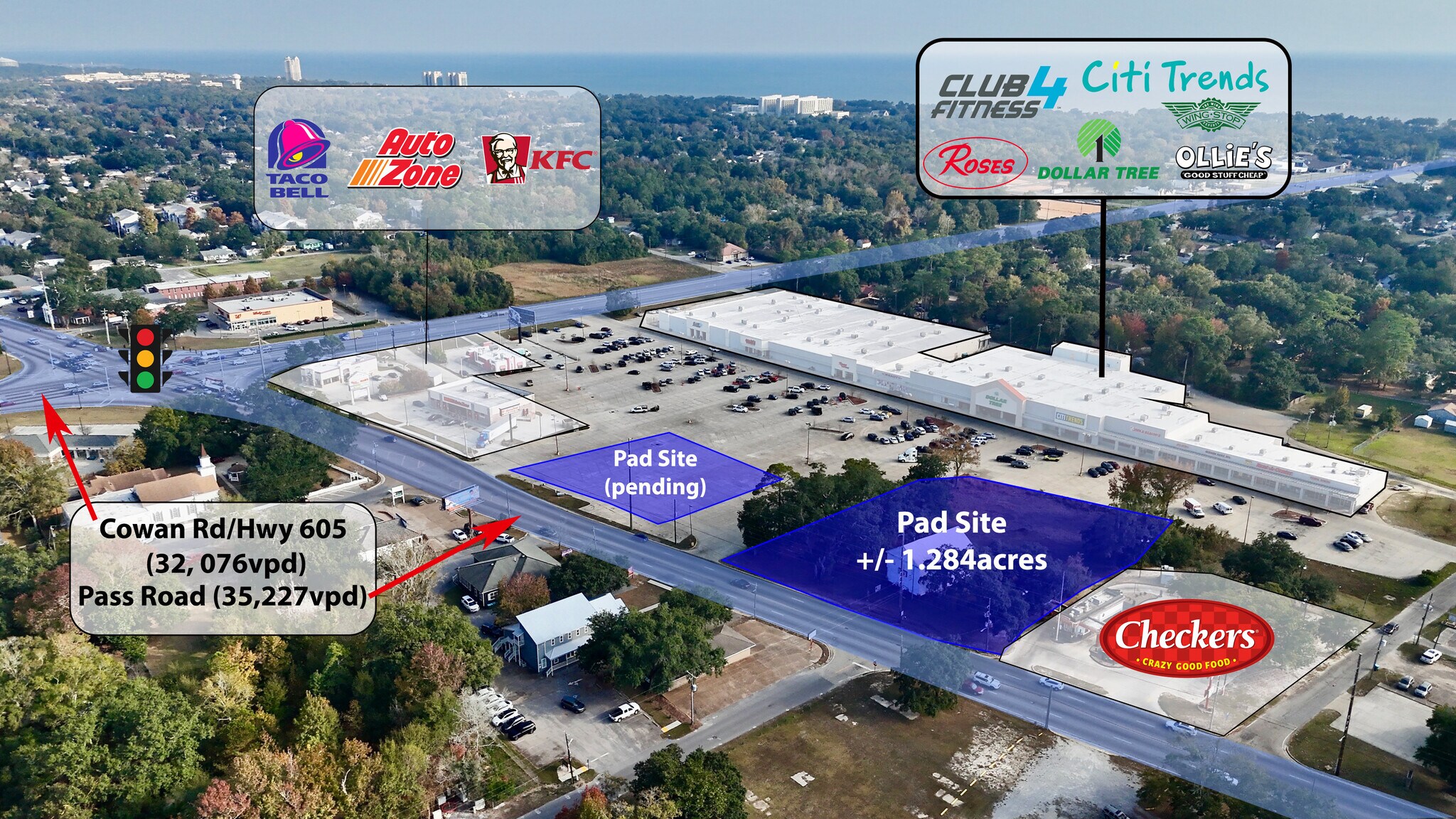 1307-1355 E Pass Rd, Gulfport, MS for Rent