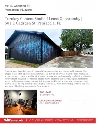Pensacola, FL Retail - 501 E Gadsden St