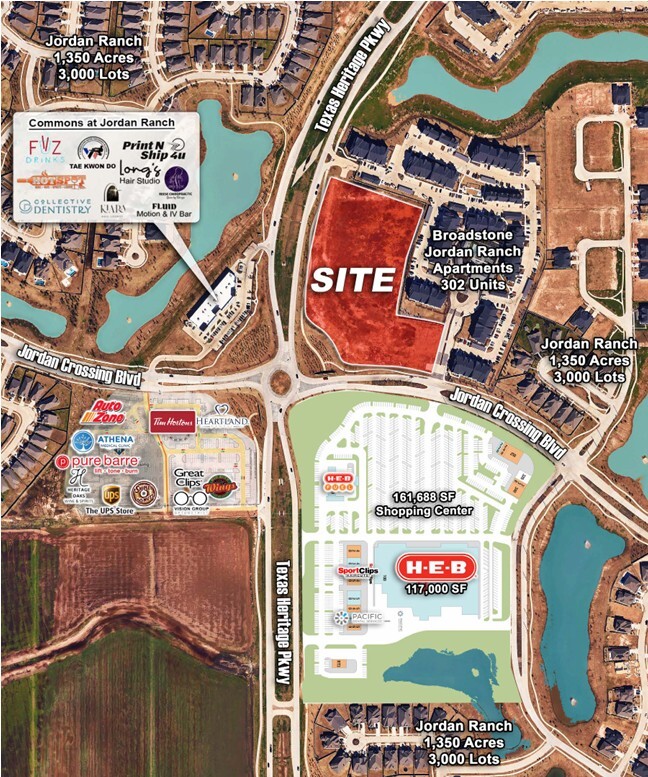 Texas Heritage Retail Pads, Fulshear, TX for Rent