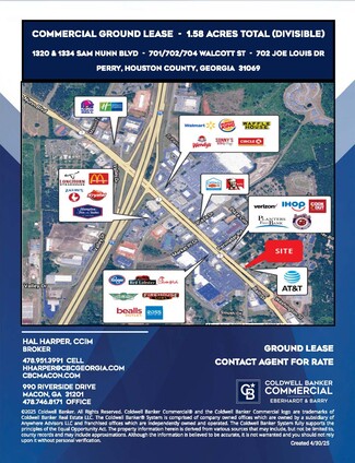 Perry, GA Commercial Land - 1320 Sam Nunn Blvd