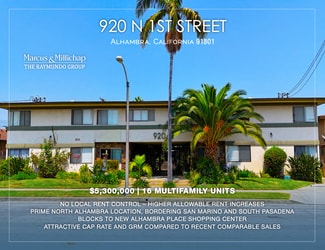 Alhambra, CA Apartments - 920 N 1st