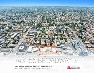 Lemon Grove, CA Commercial Land - 7431-7455 Broadway Lemon Grove, CA Commercial Land - 7431-7455 Broadway