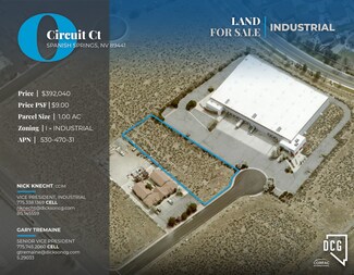 Spanish Springs, NV Industrial Land - Circuit Ct