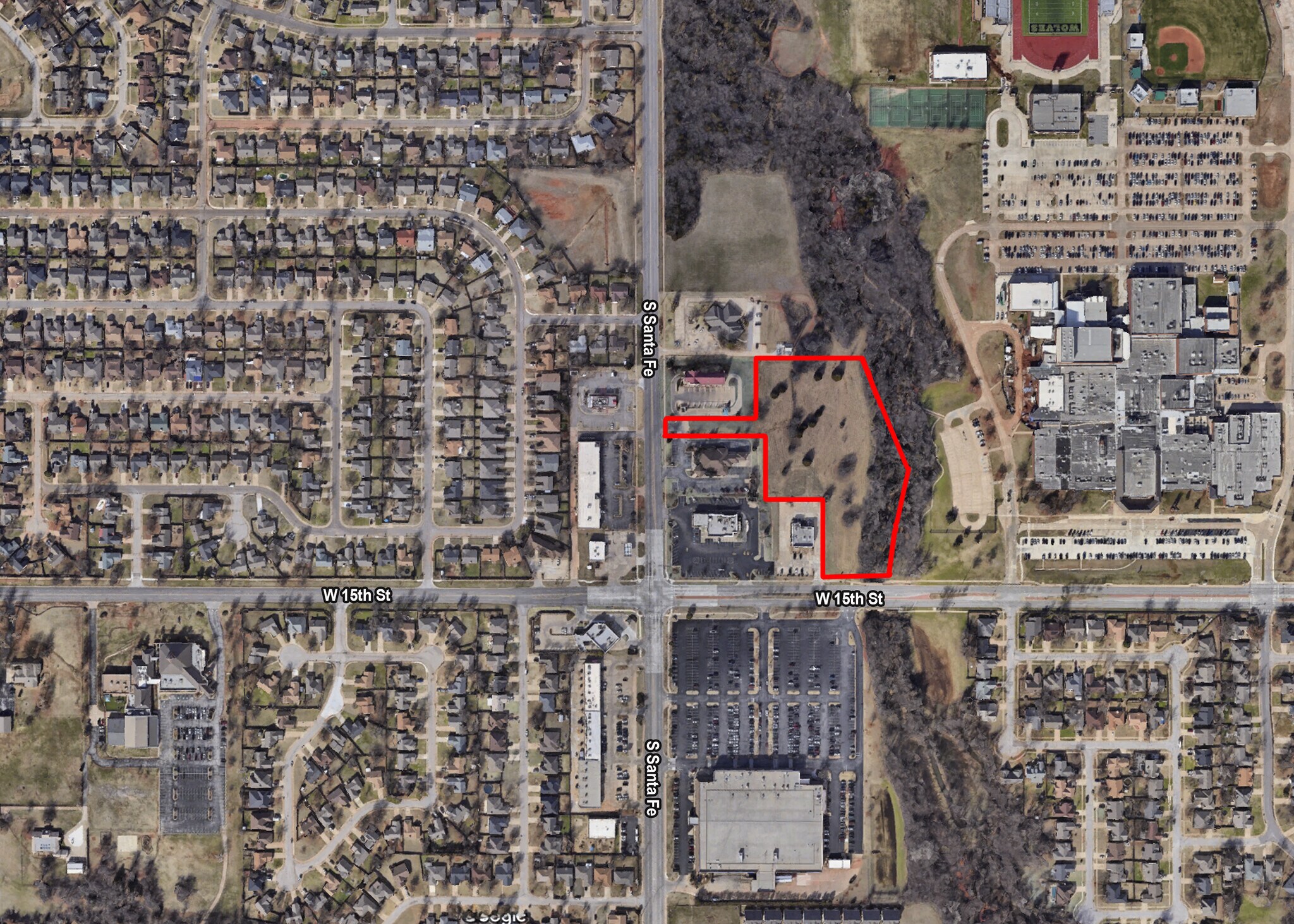 S Santa Fe Ave & W 15th St, Edmond, OK for Sale