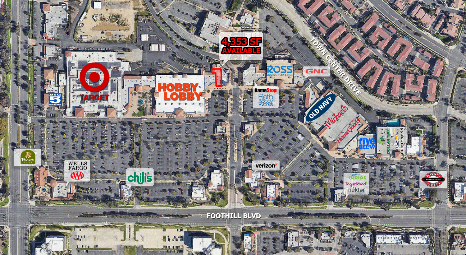 10570-10848 Foothill Blvd, Rancho Cucamonga, CA for Rent