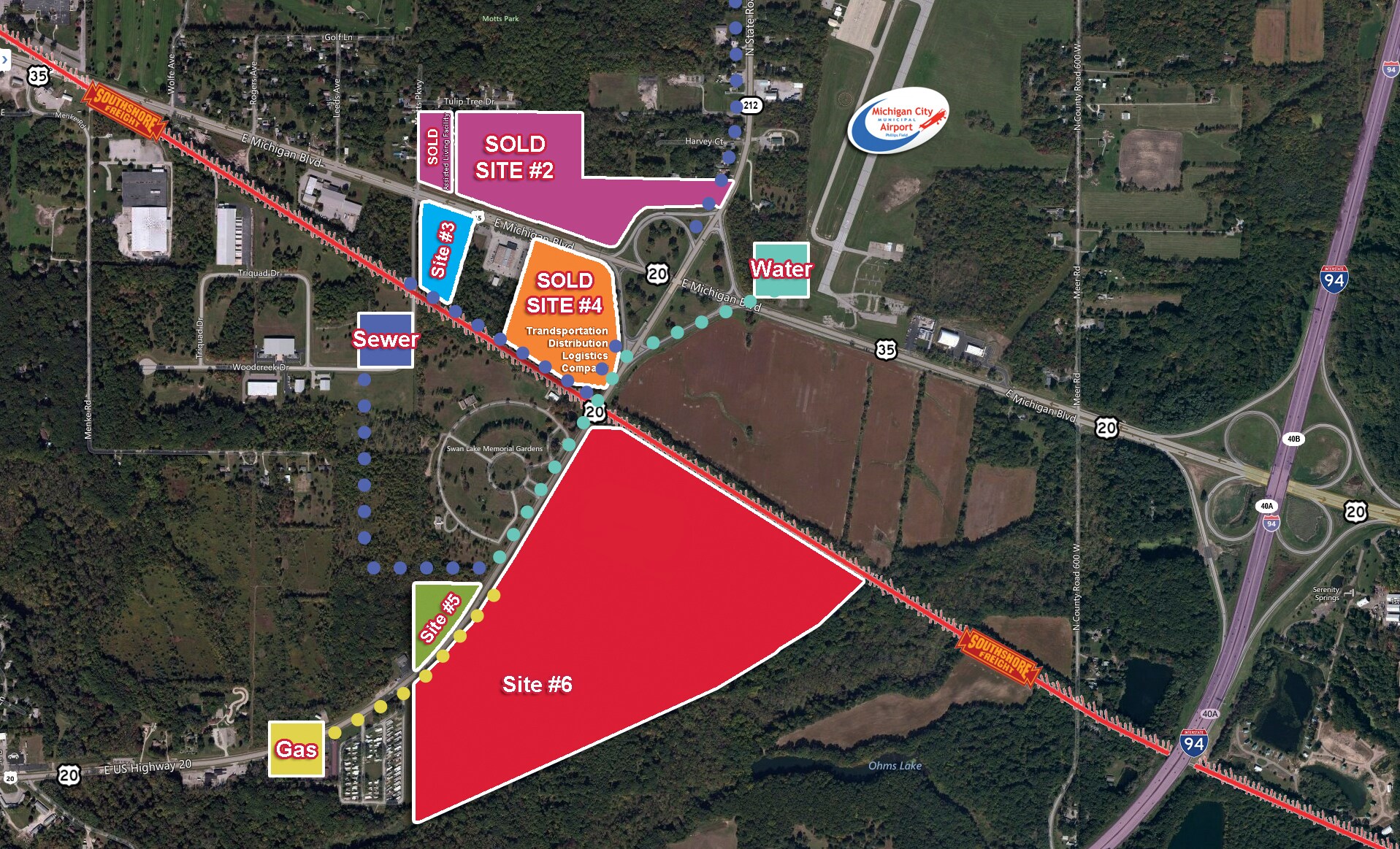 US 20 & US 35, Michigan City, IN for Sale