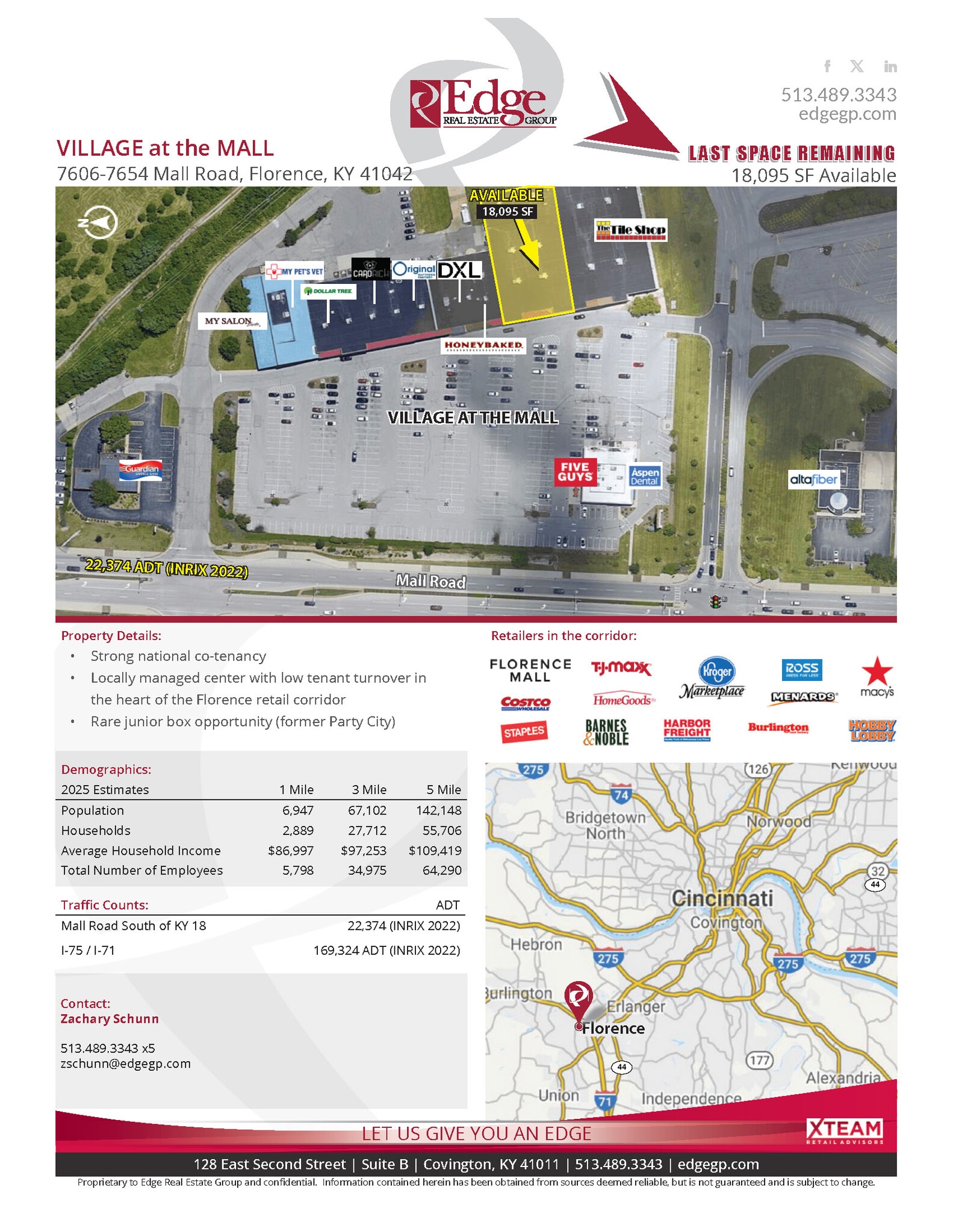 7606-7654 Mall Rd, Florence, KY for Rent