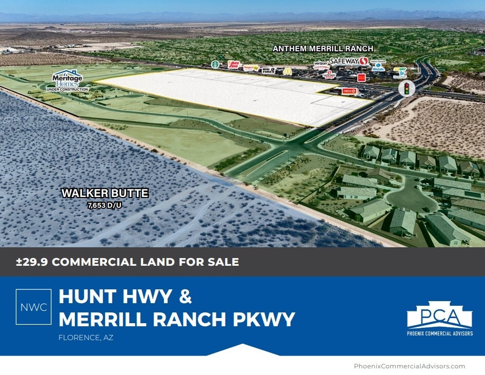 NWC Hunt Highway & Merrill Ranch Parkway, Florence, AZ for Sale