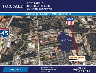Conroe, TX Industrial Land - 101 N FM 3083 Rd E
