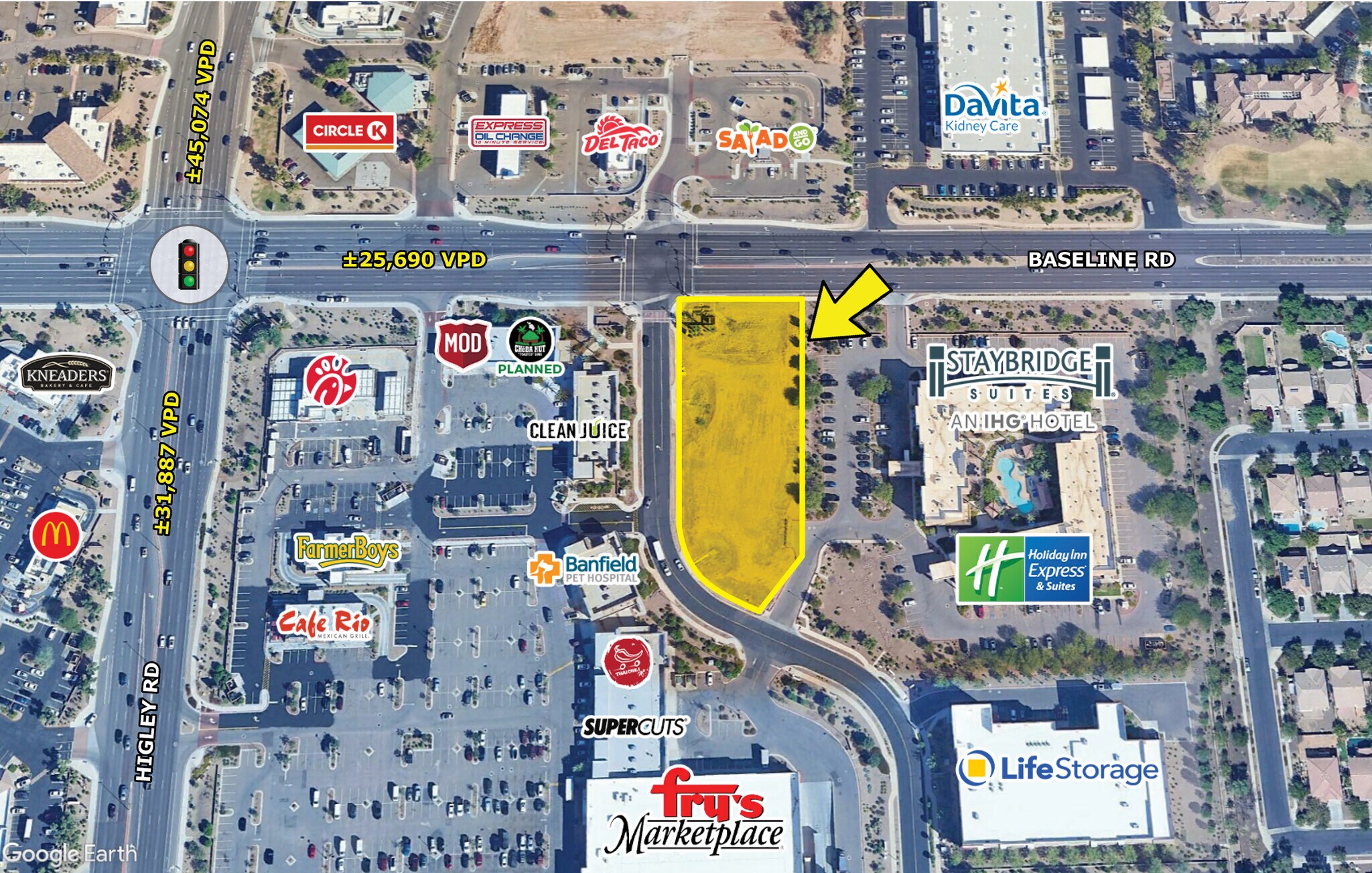 ESEC Higley Rd & Baseline Rd, Gilbert, AZ for Sale