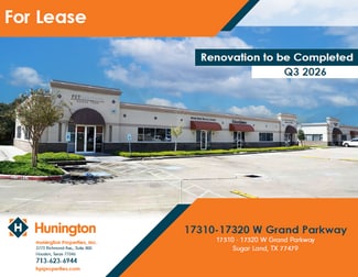Sugar Land, TX Retail - 17320 W Grand Pky S