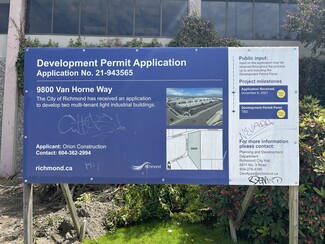 Richmond, BC Industrial - 9800 Van Horne Way