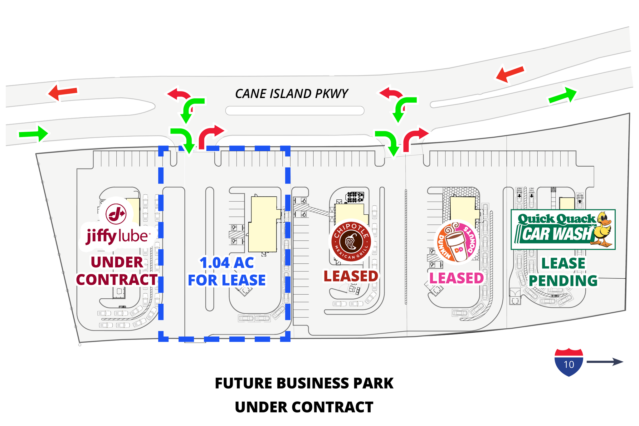 SEC I-10 & Cane Island Parkway, Katy, TX for Rent