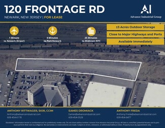 Newark, NJ Industrial Land - 120 Frontage Rd