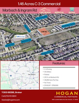 San Antonio, TX Commercial Land - Marbach & Ingram San Antonio, TX Commercial Land - Marbach & Ingram
