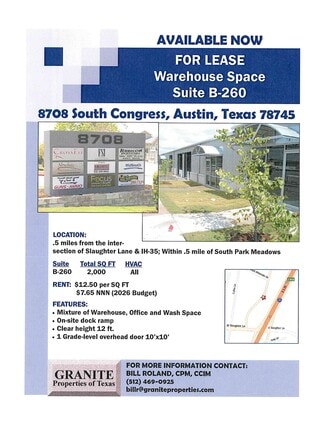 Austin, TX Flex - 8708 S Congress Ave
