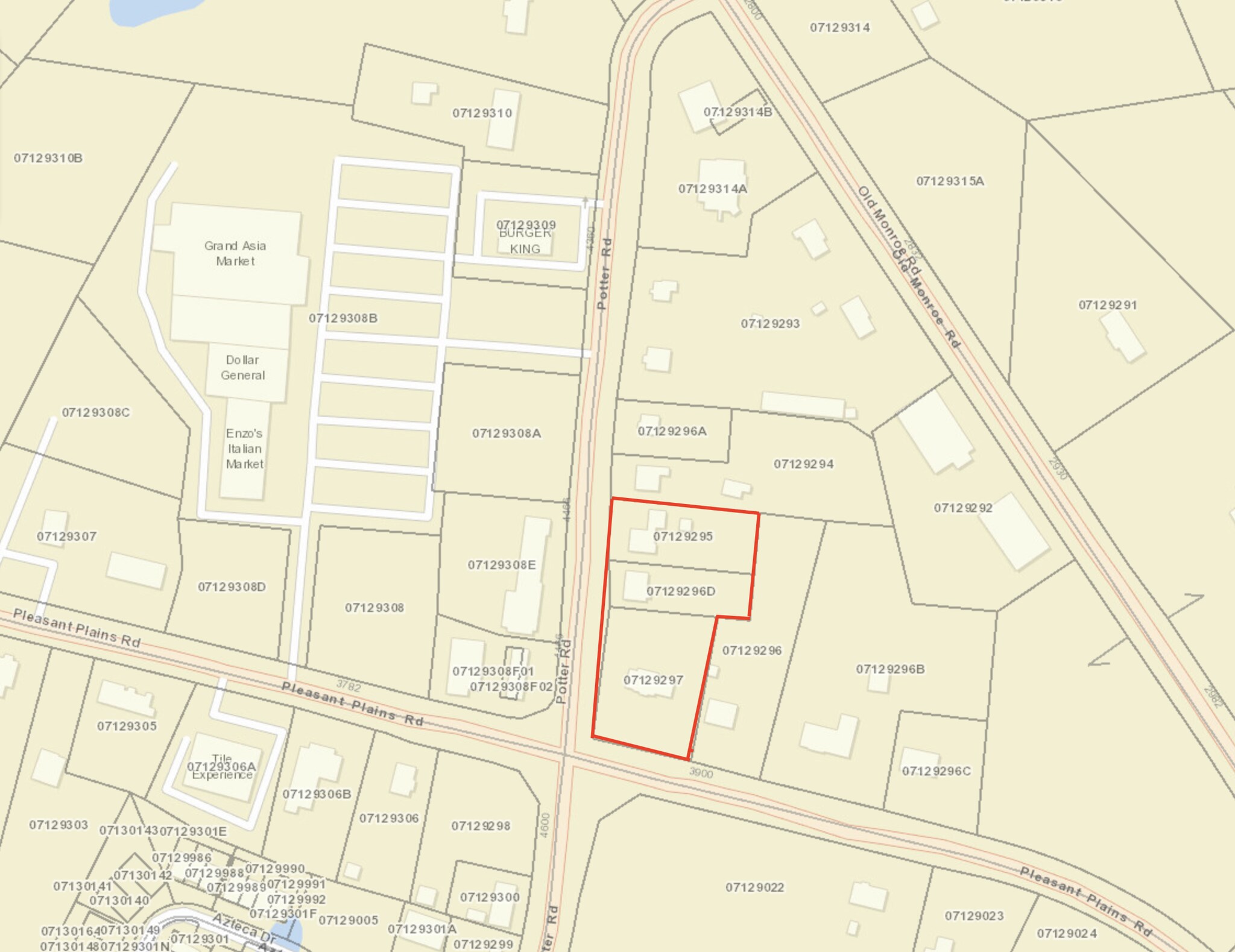 4511 Potter Rd Stallings, NC 28104 Land Property for Lease on