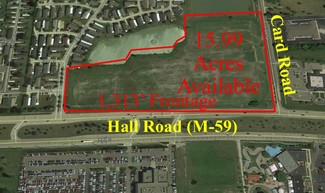 Macomb Township, MI Commercial Land - Hall Rd @ Card Road