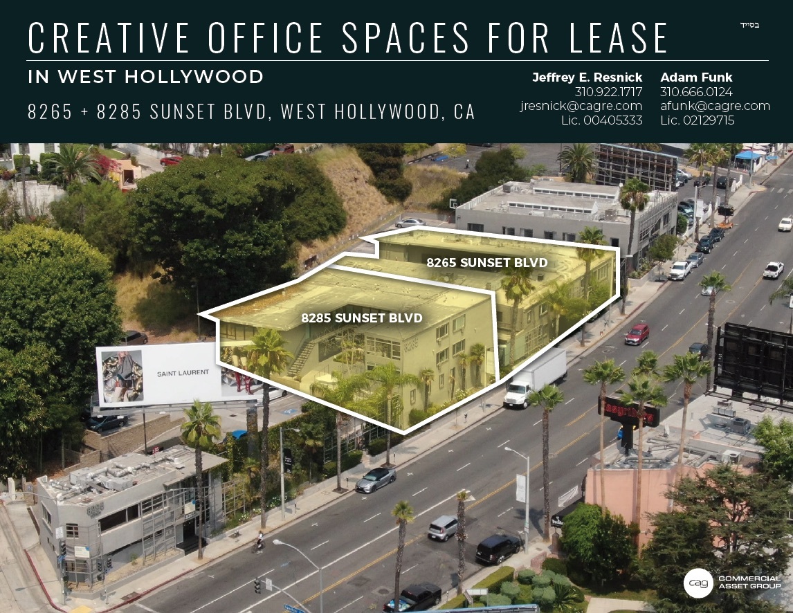 8265 W Sunset Blvd, West Hollywood, CA for Rent