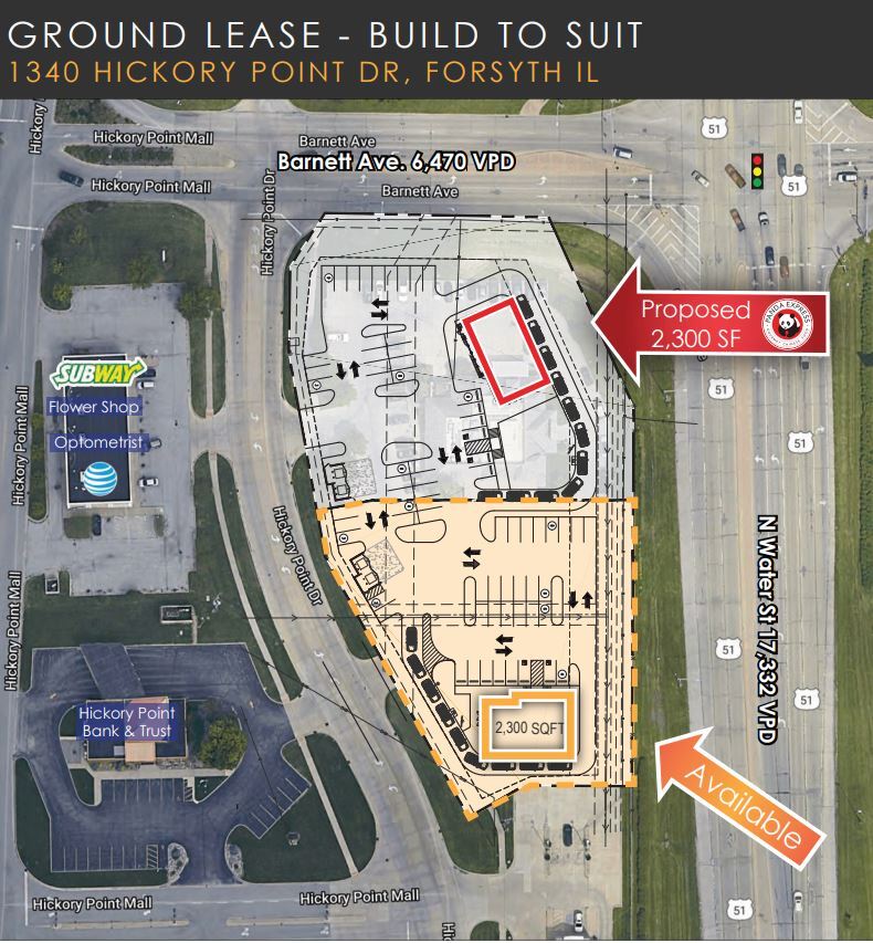 1340 Hickory Point Dr Forsyth, IL 62535 Land Property for Lease on