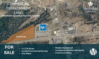 Hephzibah, GA Commercial Land - 4925 Windsoar Spring Rd Hephzibah, GA Commercial Land - 4925 Windsoar Spring Rd