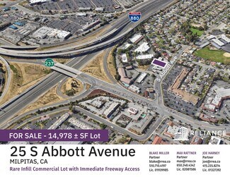 Milpitas, CA Commercial Land - 25 S Abbott Ave