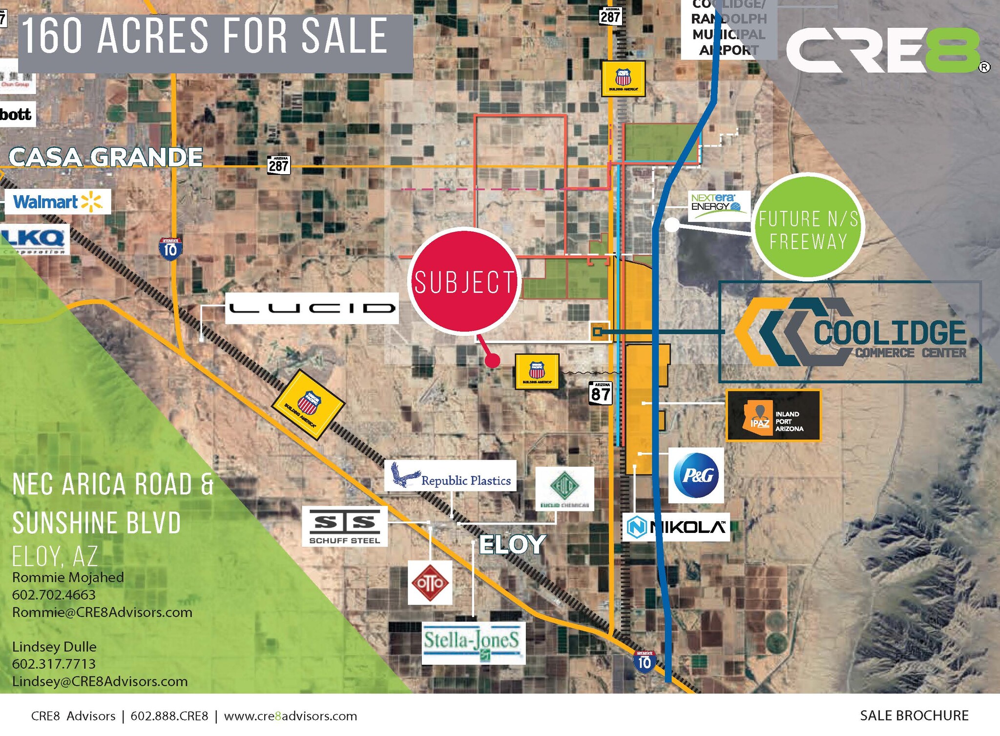 NEC Sunshine & Arica Road blvd, Eloy, AZ for Sale