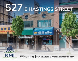 Vancouver, BC Retail - 527-531 E Hastings St