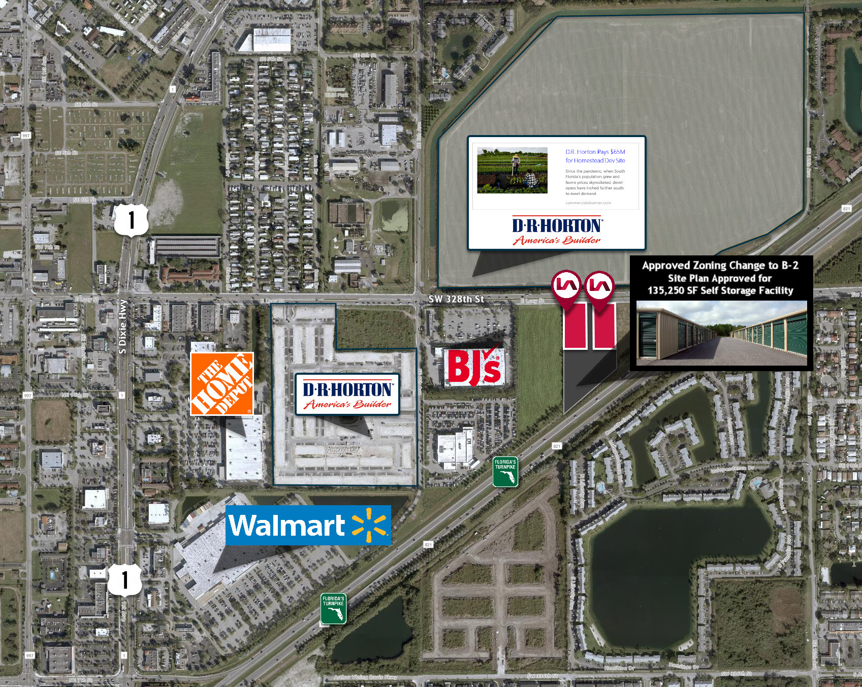 SW 328th Street @ SE 8th Ave, Homestead, FL for Sale