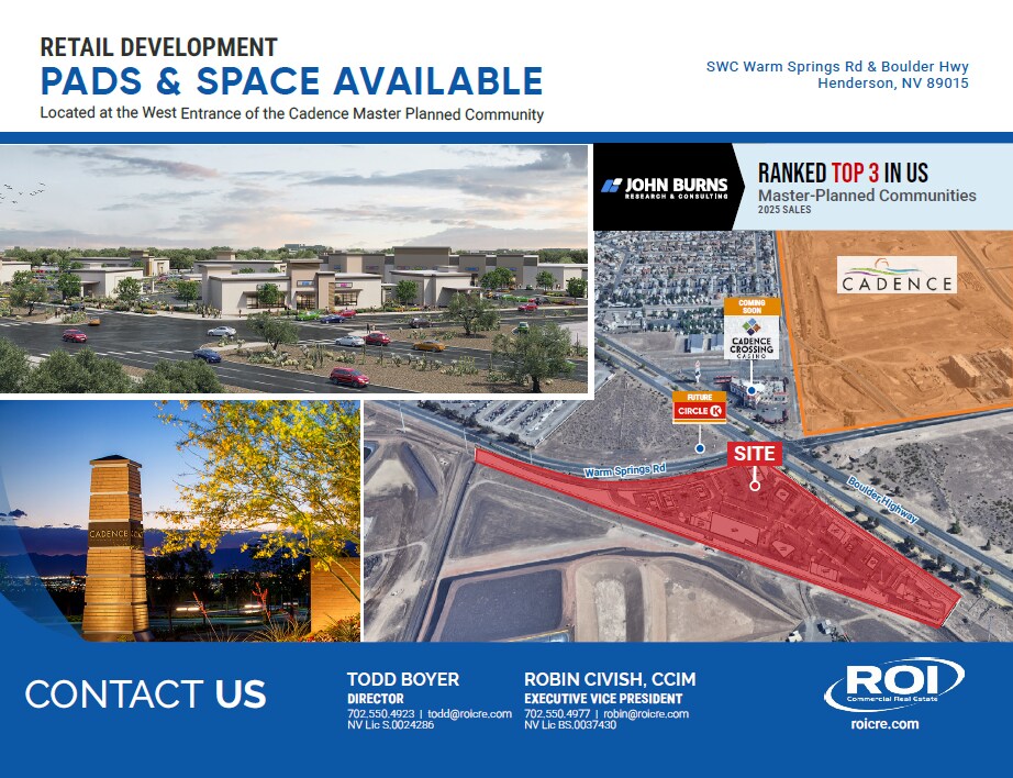 SWC Warm Springs Rd & Boulder Highway, Henderson, NV for Rent