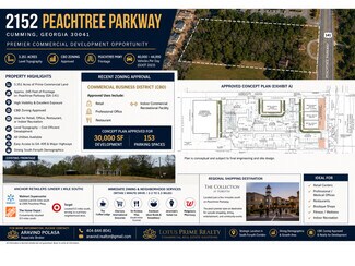 Cumming, GA Commercial Land - 2152 Peachtree Pkwy Cumming, GA Commercial Land - 2152 Peachtree Pkwy