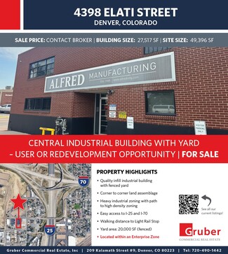 Denver, CO Manufacturing - 4398 Elati St