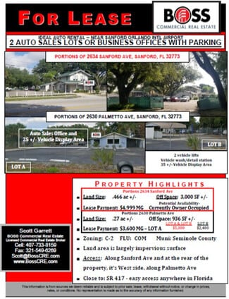 Sanford, FL Retail - 2634 Sanford Ave Sanford, FL Retail - 2634 Sanford Ave