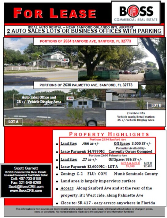 2634 Sanford Ave, Sanford, FL for Rent