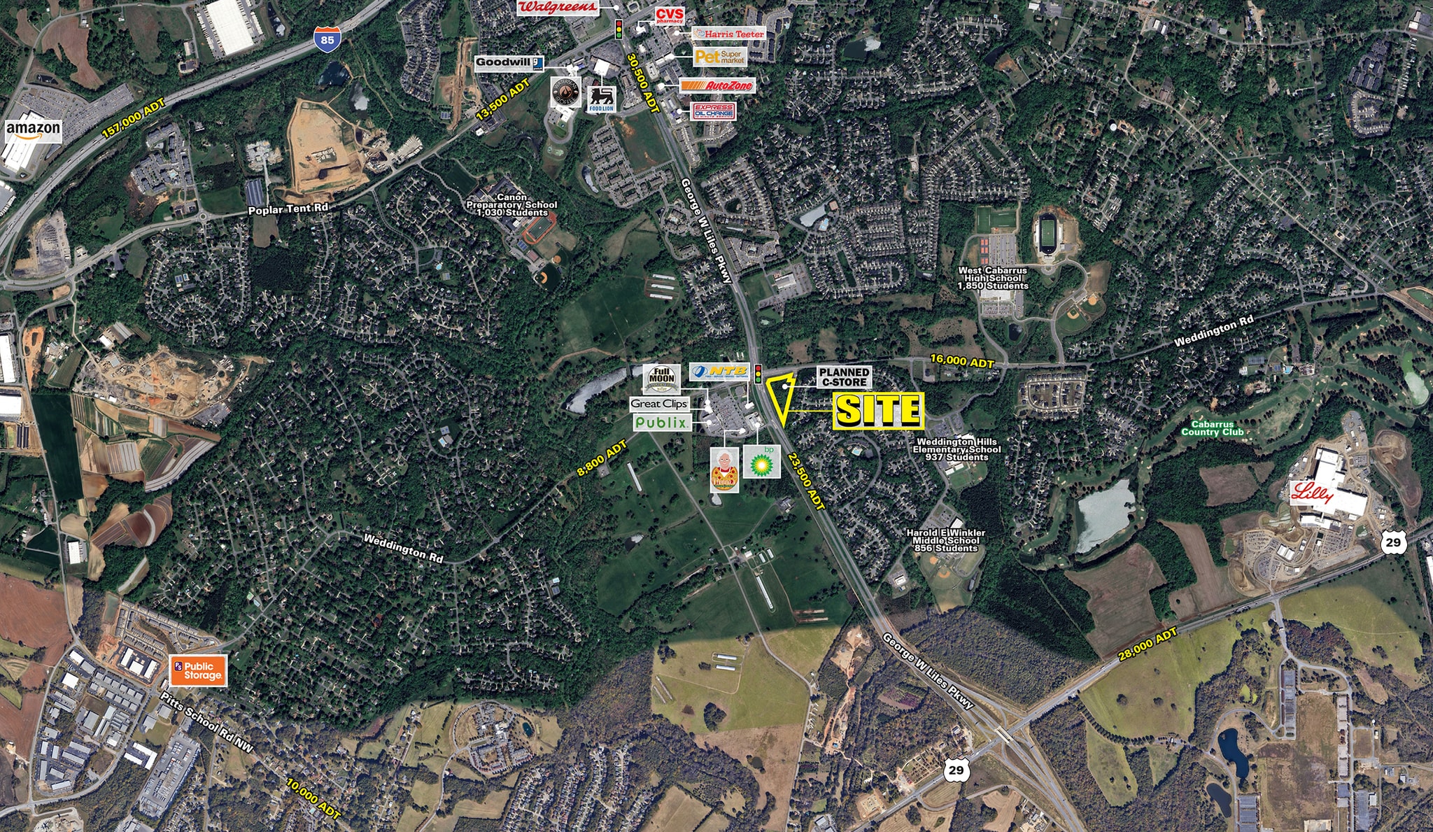 Weddington Rd & George W. Liles Pkwy Pkwy, Concord, NC for Rent