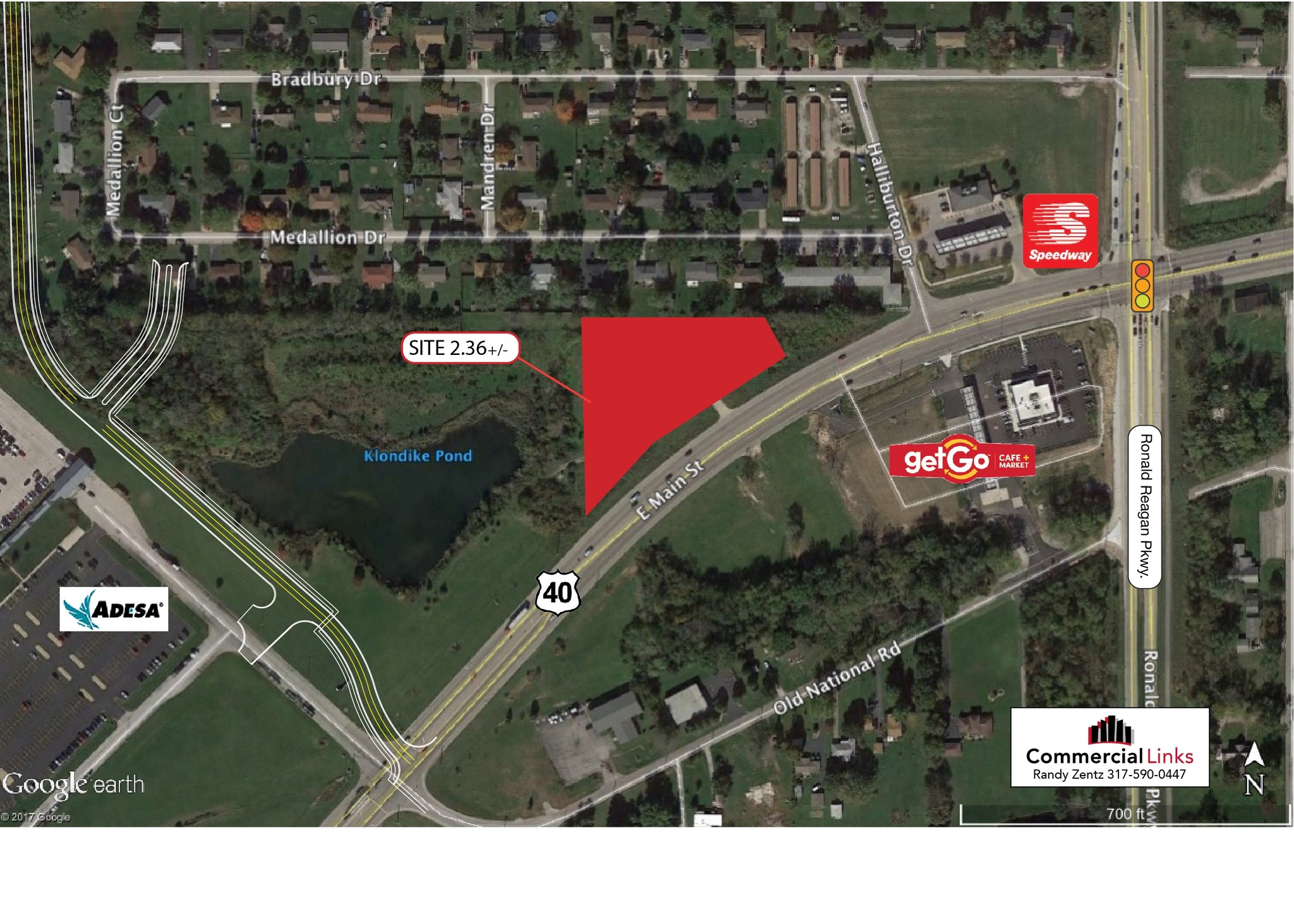 US40 & Ronald Reagan Pkwy., Plainfield, IN for Sale