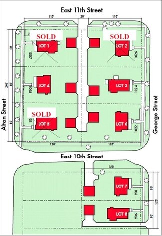 George St East 10th St  