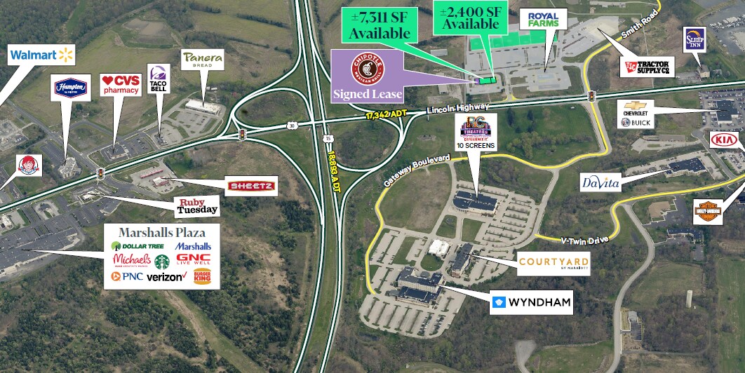 Route 30 & Route 15, Gettysburg, PA for Rent