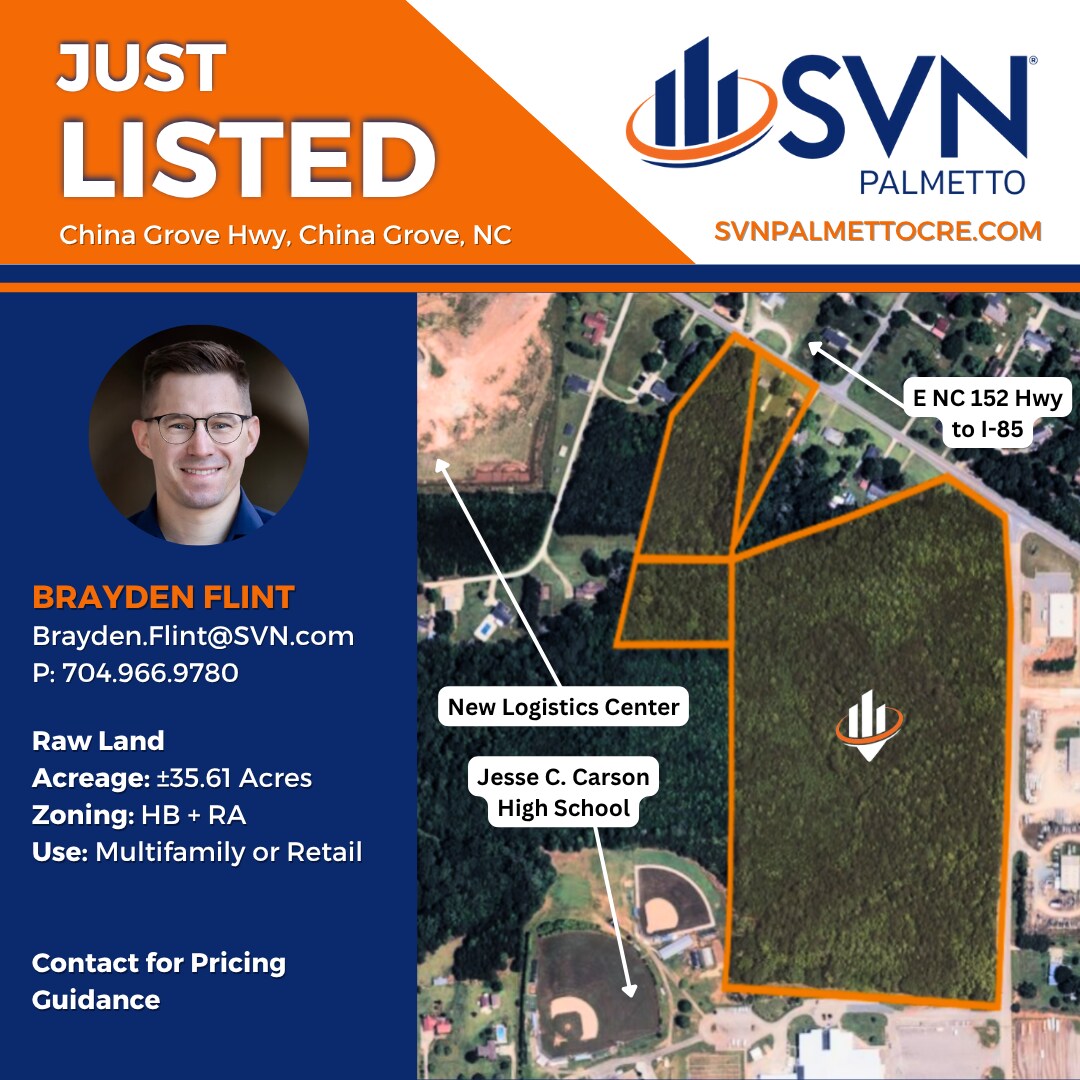 Corner-Lot @ Hwy 152 E & Kress Venture Dr, China Grove, NC for Sale