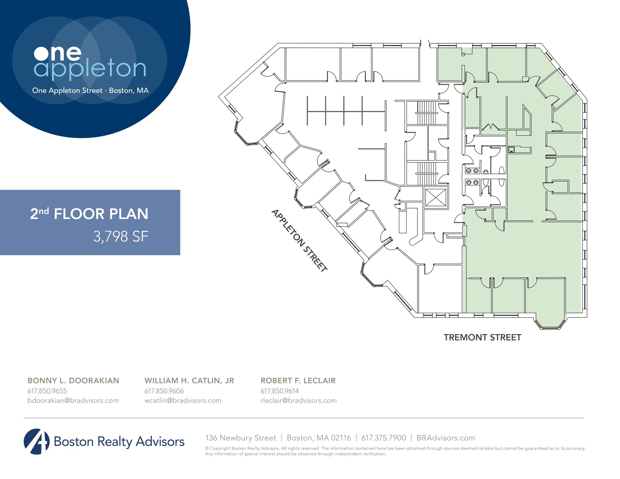1-3 Appleton St, Boston, MA for Rent