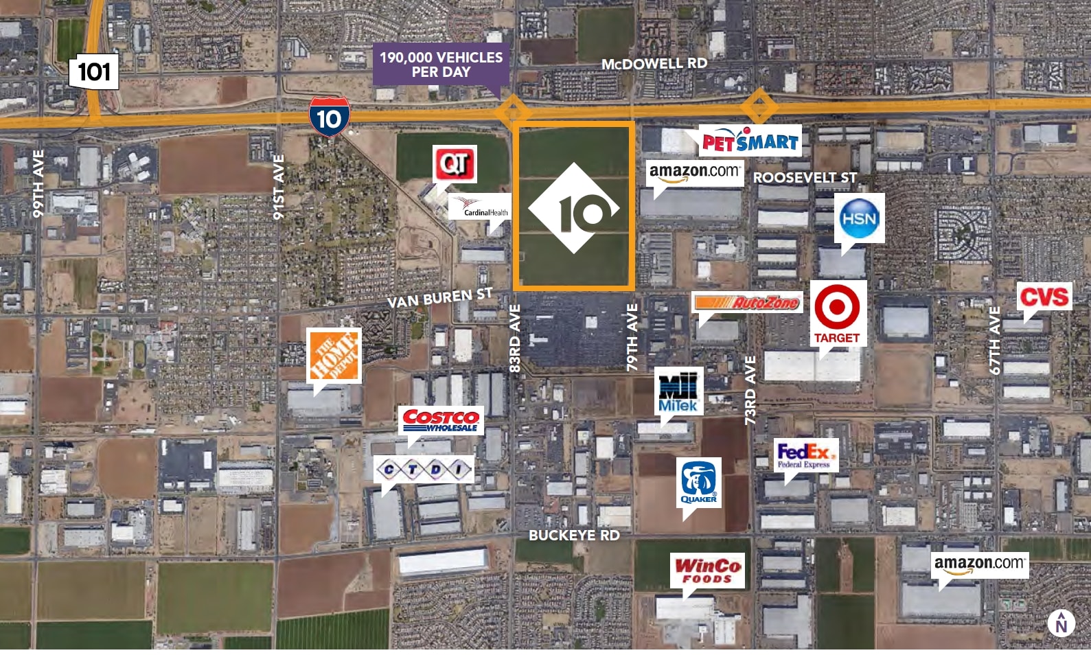 SEC I-10 & 83rd Ave, Phoenix, AZ for Rent