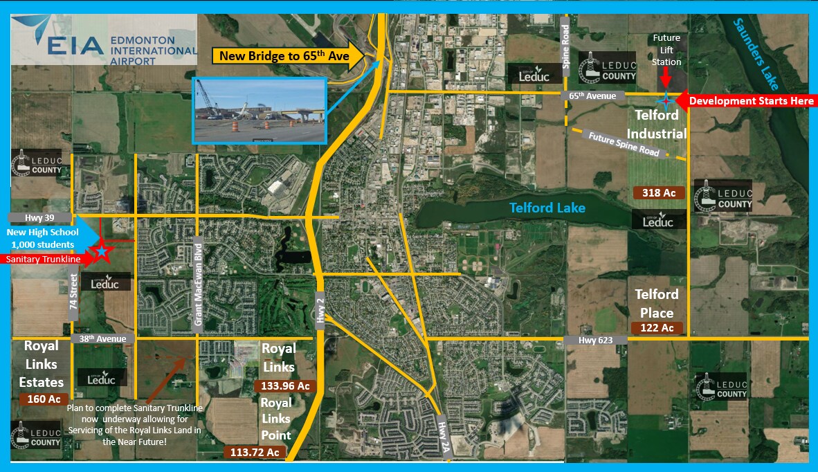 65 Ave Range Road 247 Leduc, AB T0C 2K0 Land Property for Sale on