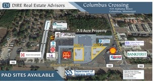 Columbus, MS Commercial Land - 939 Alabama St