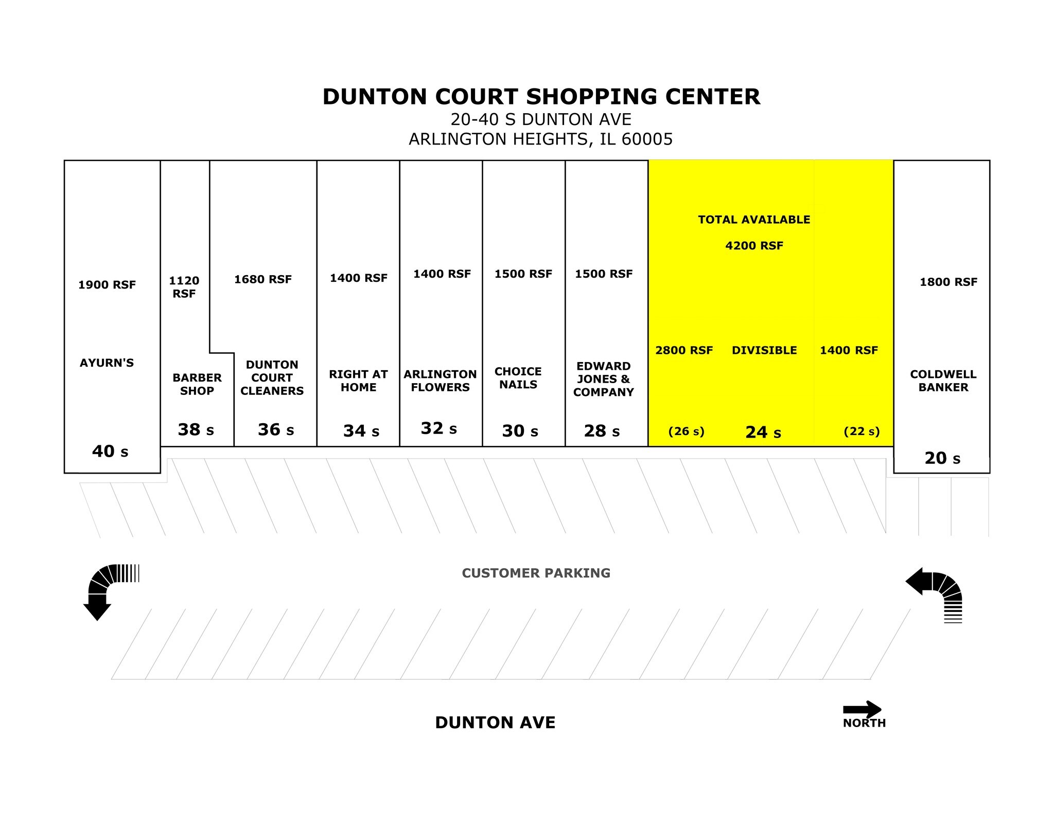 20-40 S Dunton Ave, Arlington Heights, IL for Rent