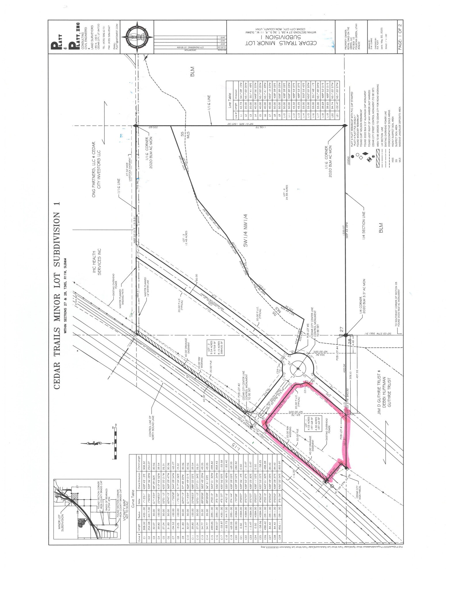 Lot 1 Old Highway 91, Cedar City, UT for Sale
