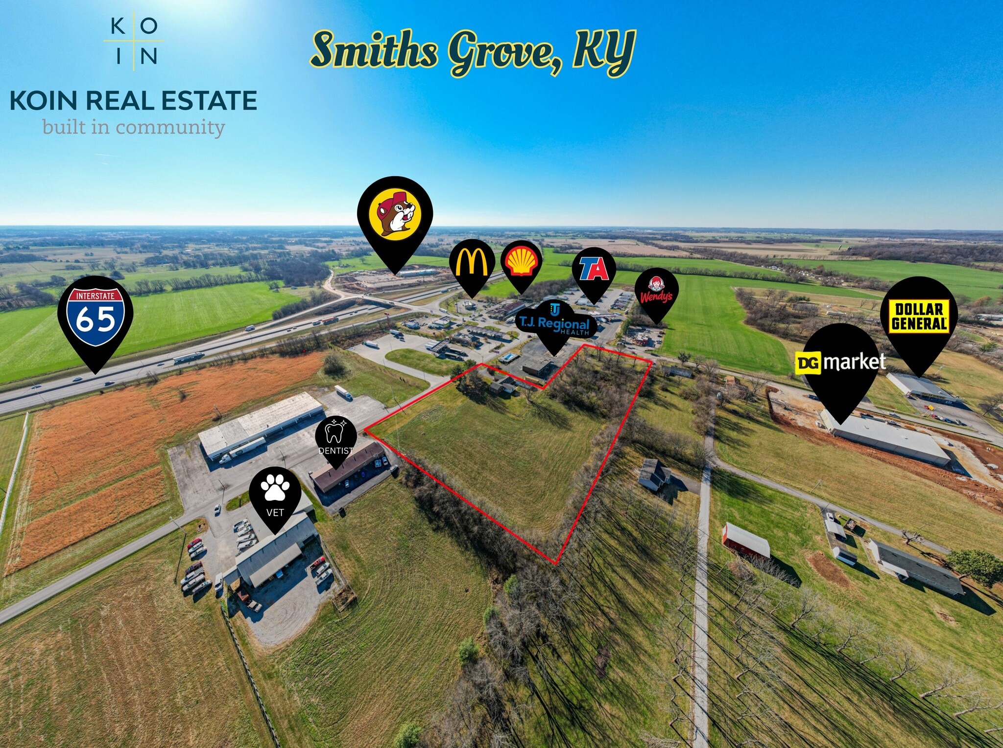 577 S Main St Smiths Grove, KY 42171 Land Property for Lease on