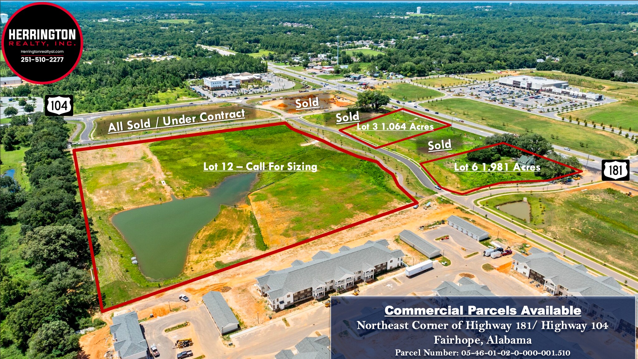 Highway 181 and Highway 104, Fairhope, AL for Sale