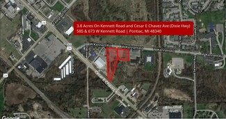 Pontiac, MI Commercial Land - 585-673 W Kennett Rd