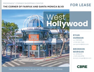 West Hollywood, CA Retail - 7901-7913 Santa Monica Blvd West Hollywood, CA Retail - 7901-7913 Santa Monica Blvd